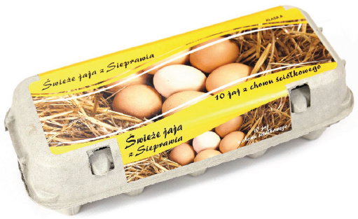 Jaja z Chowu Ściółkowego - 10 sztuk - rozmiar L - opakowanie kartonowe